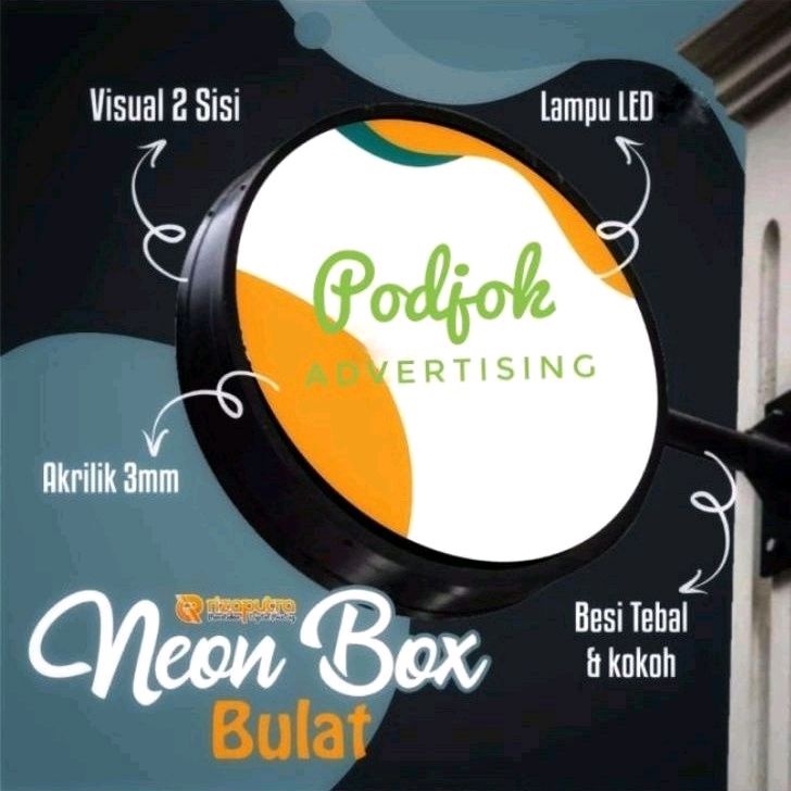 

Neon Box Bulat Custom Design