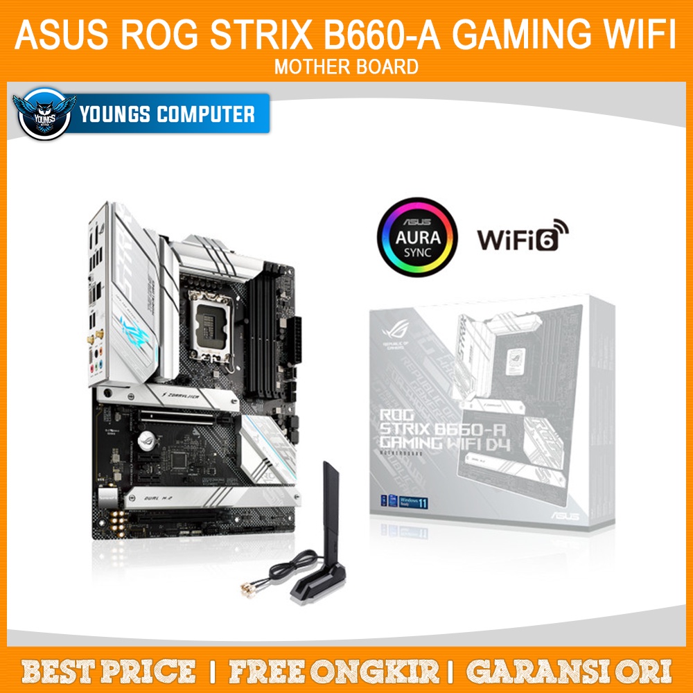 ASUS ROG Strix B660-A Gaming WiFi D4 | DDR4 Intel LGA1700 Motherboard