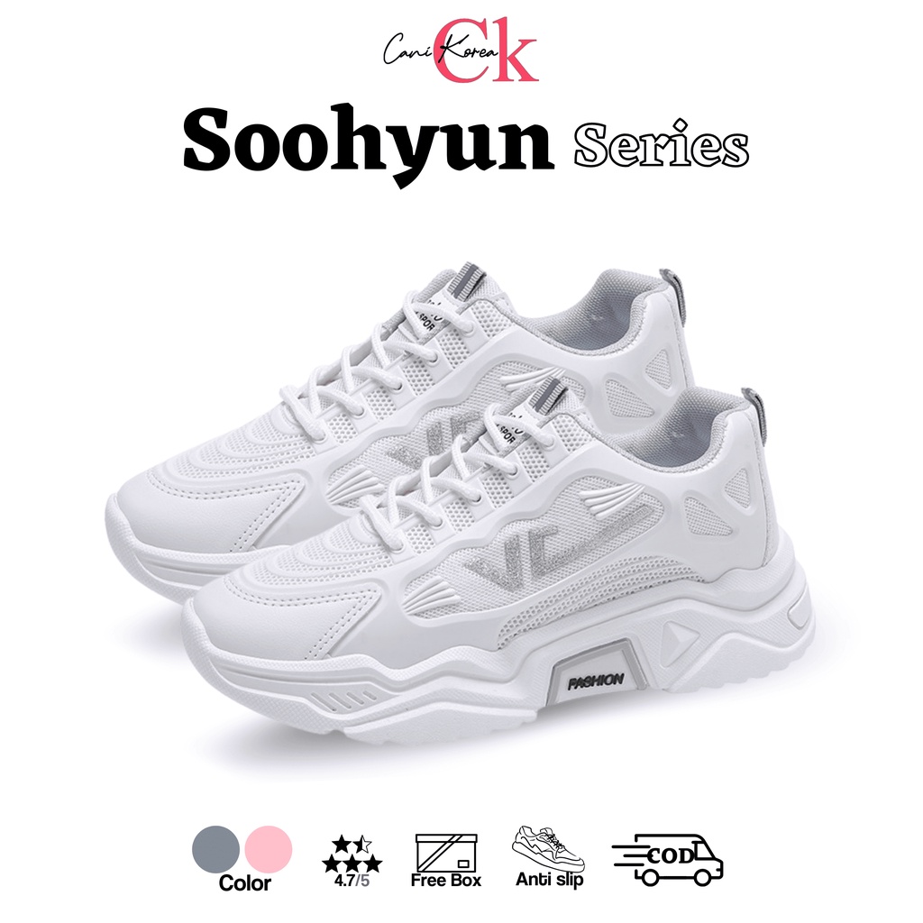 CaniKorea &quot;FREE BOX&quot; (Size 37 - 42) Soohyun Sepatu Sneakers Kasual wantia Sport Shoes Anti Slip 9003