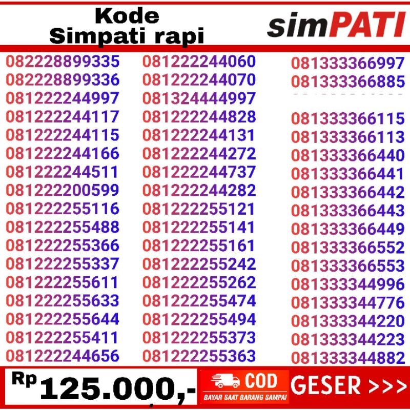 simpati 081234555 aba abc