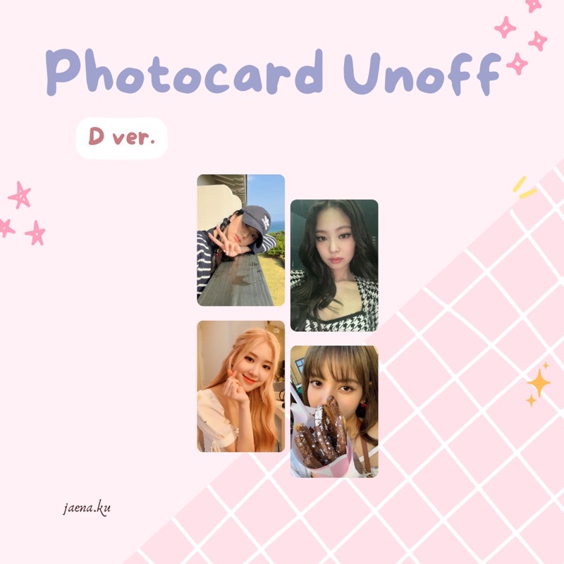 [BLACKPINK] PHOTOCARD UNOFF BLACKPINK #2 SELCA
