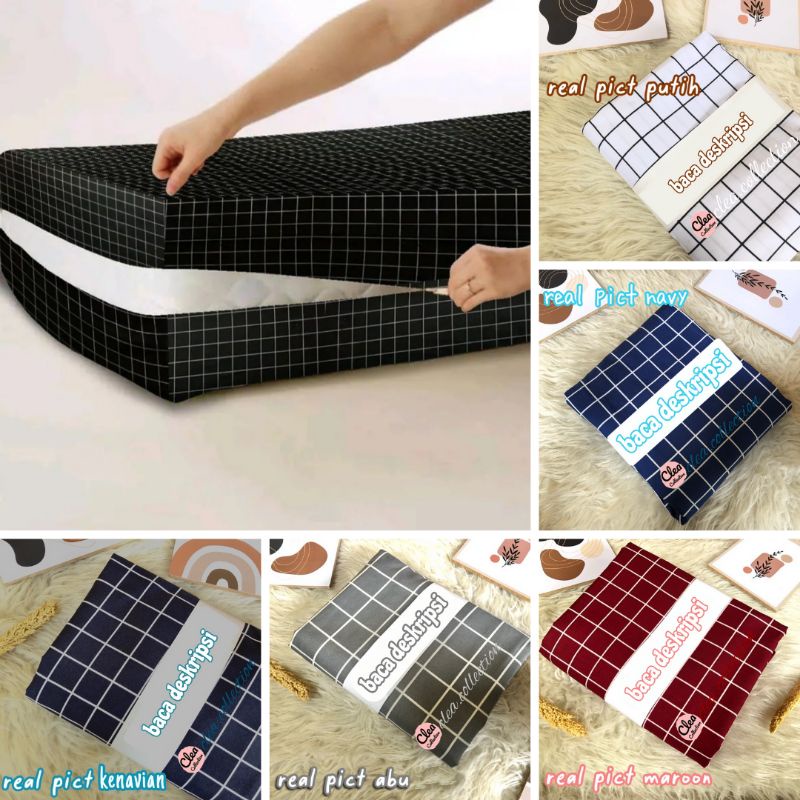 SARUNG KASUR RESLETING BISA REQUES UKURAN DAN WARNA(TANPA SARBAN SARGUL)