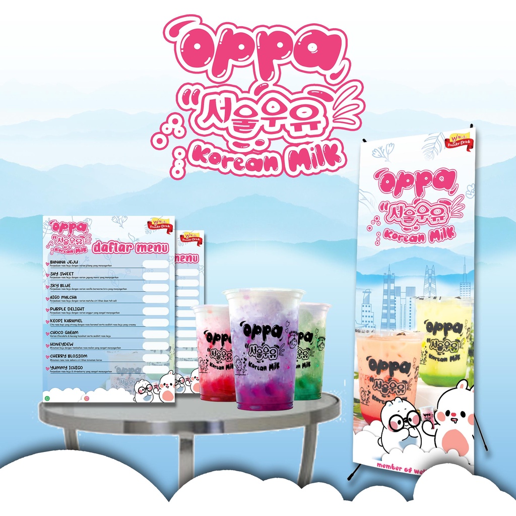 

PAKET USAHA Oppa Korean Milk - PAKET HEMAT