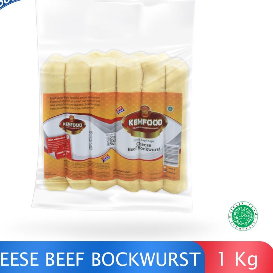 

limited Edition✔️Kemfood Sosis Sapi Keju Bockwurst 1kg|KD7