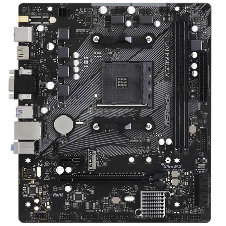 ASRock A520M-HVS (AM4, A520, DDR4, USB 3.2, SATA3)