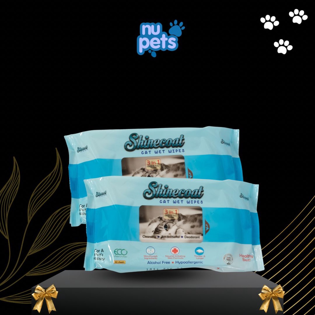 Tissue Basah Kucing Tisue Basah Wet Tisu Anjing Shinecoat Cat Shinecoat Dog