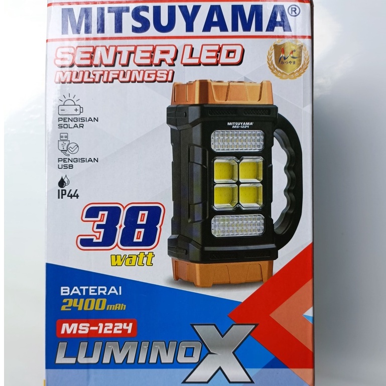 SENTER JUMBO 2 SISI LED MITSUYAMA MS-1224 IP44 LUMINO X