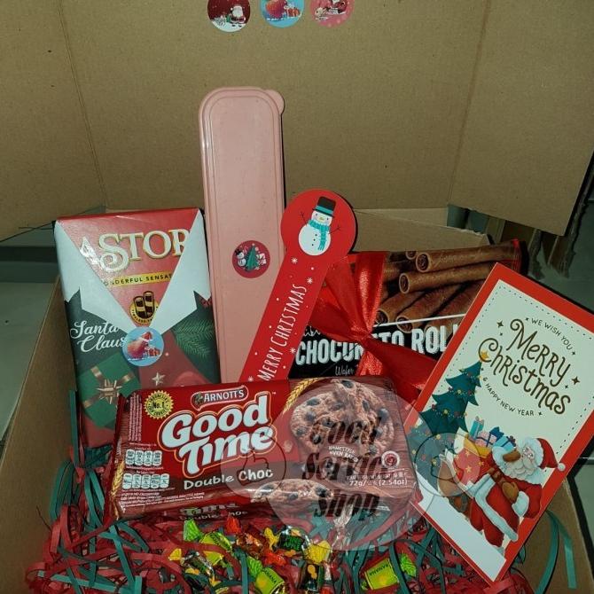 

HAMPERS NATAL READY SIAP KIRIM PARCEL CHRISTMAS SNACK GIFT BOX ER6956EE