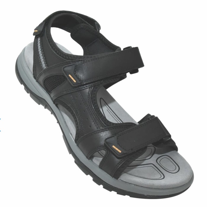 Sandal Kulit Pria Dr Kong Kesehatan Hitam 9000150 - W .Letha