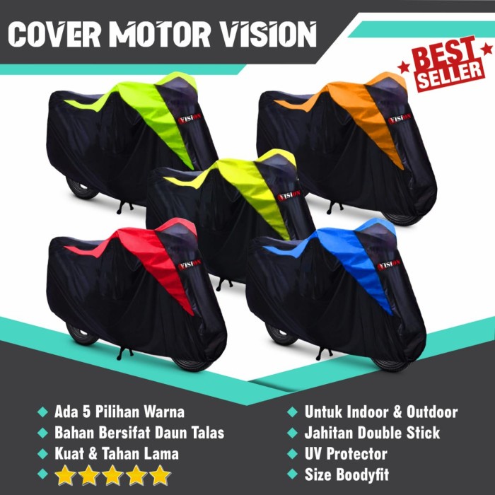 COVER MOTOR SPORT GSX NINJA VIXION CBR 150R R15 SARUNG MOTOR ANTI AIR