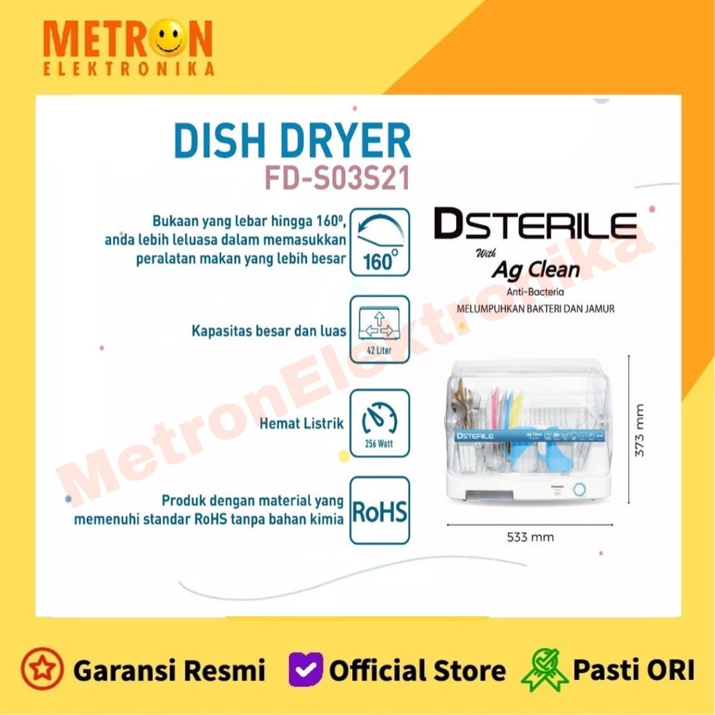 PANASONIC FD-S03S21 - W - DISH DRYER