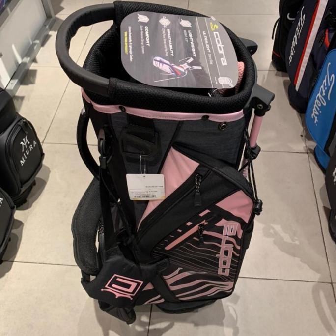 Tas Golf Stand bag golf cobra black pink ladies golf bag