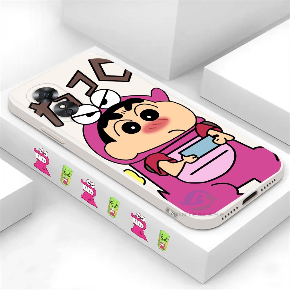 IPHONE Casing Compatible Untuk Iphone14 Pro Max IPhone13 Pro Max IPhone11 Iphone112 IPhoneXR XS 6 6S 78 Plus Crocodile Coat Crayon Shin-chan Casing Ponsel Silikon Lembut Binteacase