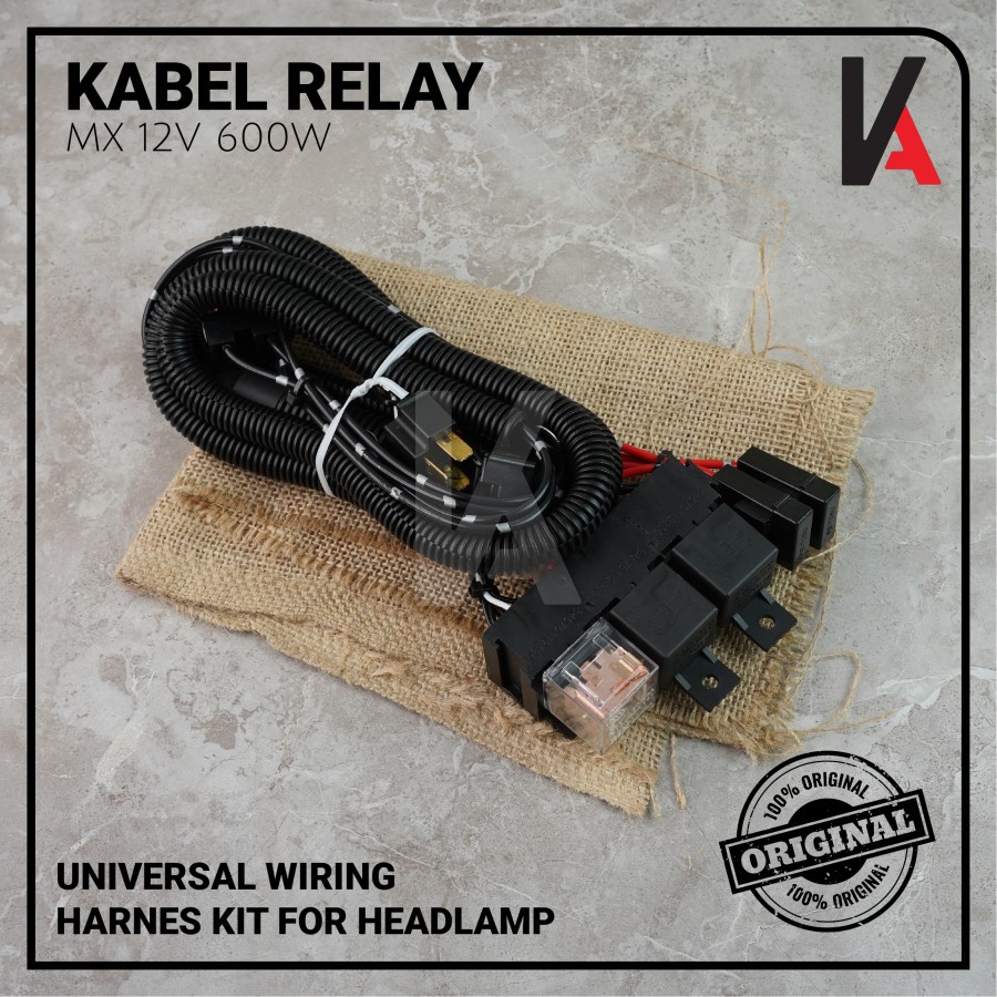 KABEL RELAY SET HELLA NT SERIES LAMPU DEPAN HEADLAMP H4 MOBIL 3 RELAY