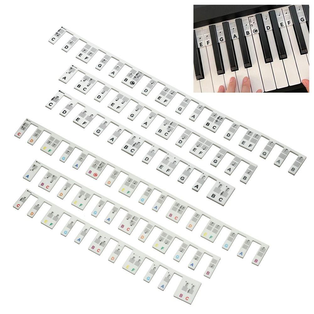 Suyo Stiker Piano Silikon Removable Double Line Score Display 88kunci