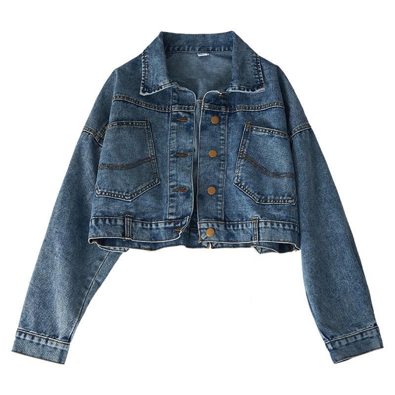 JAKET jeans wanita crop kekinian oversize terbaru 2023 korean style jaket jeans import wanita bangkok Jaket jeans cewek