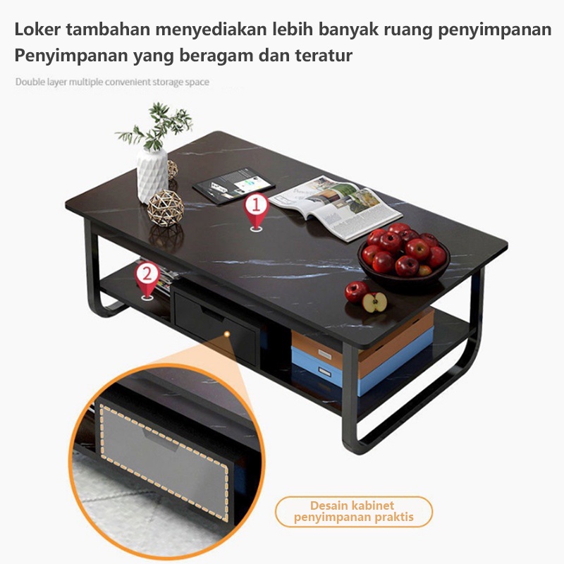 Weyon Sakura meja kopi/Meja Ruang Tamu/Meja Tamu/meja industrial besi kayu/meja industrial tamu/meja industrial minimalis(CJ01)