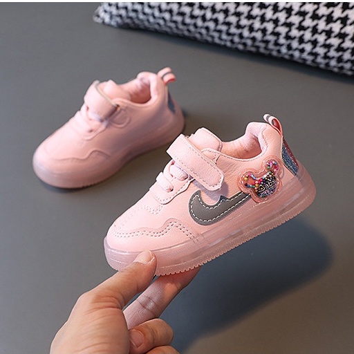 [Tokobig] Moonhee Sepatu LED Sepatu Sneakers Anak Size 21-30 Usia 1-5 Tahun