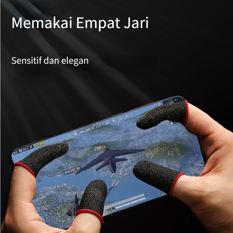 Jari Lengan Set untuk game mobile game Controller jempol Lengan anti keringat bernapas layar sentuh sensitif Joystick