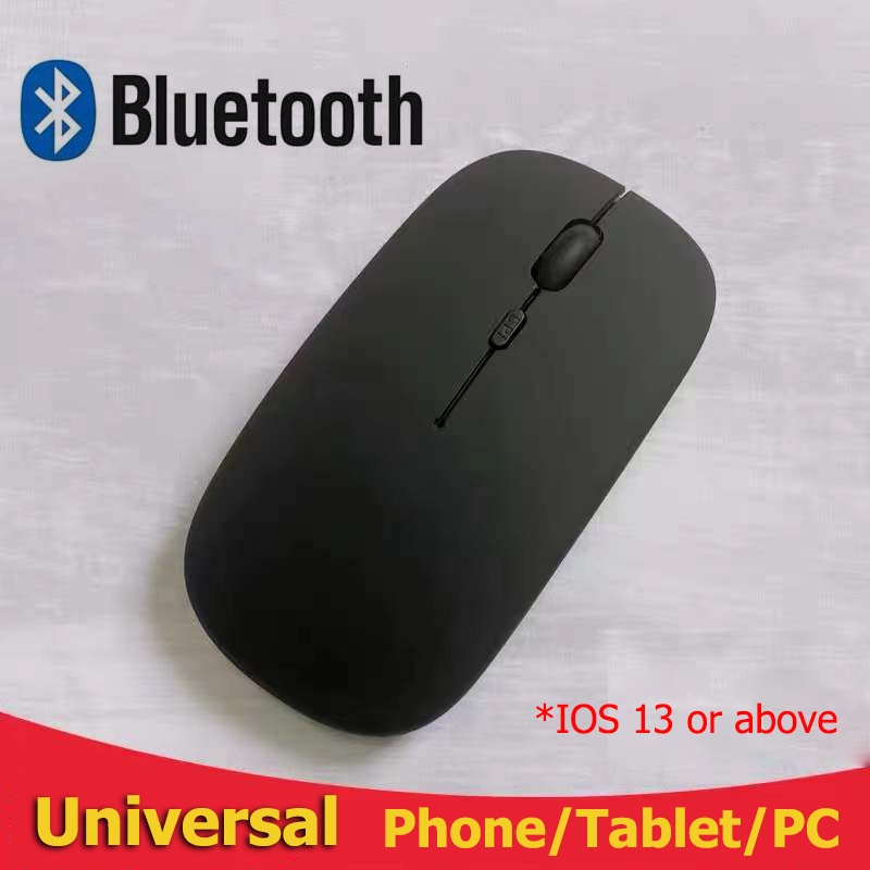 Mouse Bluetooth Nirkabel Mouse Diam Ultra Tipis untuk PC/Laptop/Ponsel/Tablet