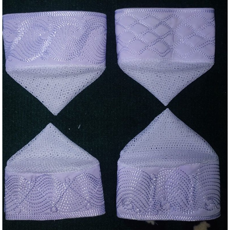 kopiah peci jaring ikaf(madinah jaring full)tinggi 6cm