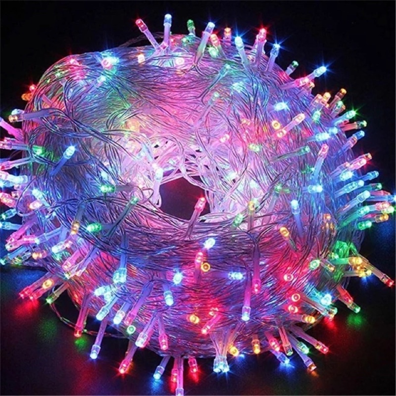 Lampu Tumblr 10 meter 100 & 200 bohlam - Lampu Natal - Lampu Warna Warni - Lampu Pohon natal