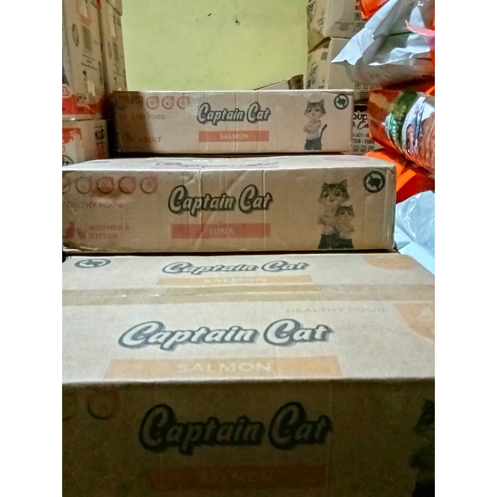 Makanan Kucing CAPTAIN CAT Kaleng  setaraLifeCat- 1 DUS 24pcs KHUSUS GRAB/GOJEK