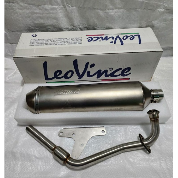 knalpot leovince 4 road super copy honda vario 125 old vario 150 old pcx 150 cbu