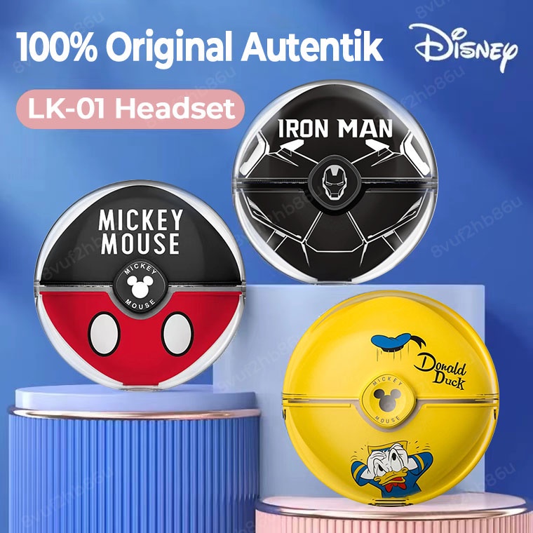 【ready stok】100% Authentic Headset Bluetooth Disney LK-01 Wireless Earphone Bluetooth 5.1 HiFi Stereo With Mic in-Ear Earbuds