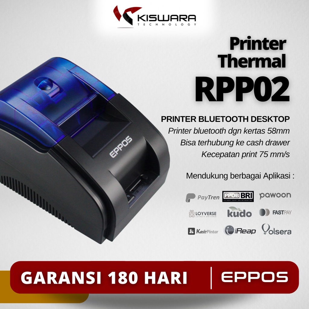 PRINTER RESI DAN STRUK EPPOS 58mm EP-RPP02 - USB Bluetooth