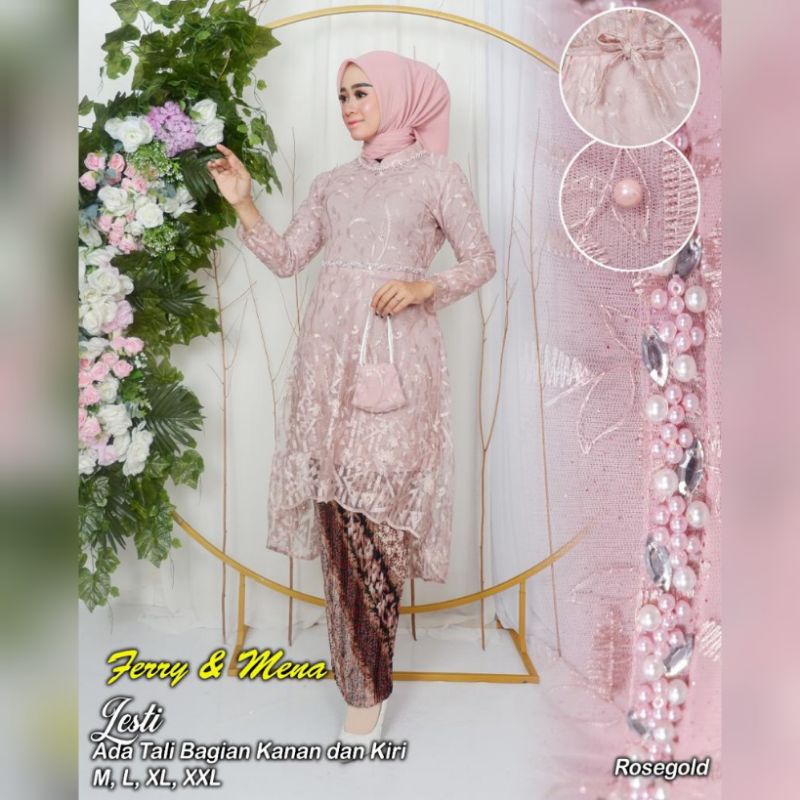setelan kebaya lesty / kebaya lesty / kebaya terbaru / kebaya / kebaya tunangan / kebaya wisuda / setelan kebaya