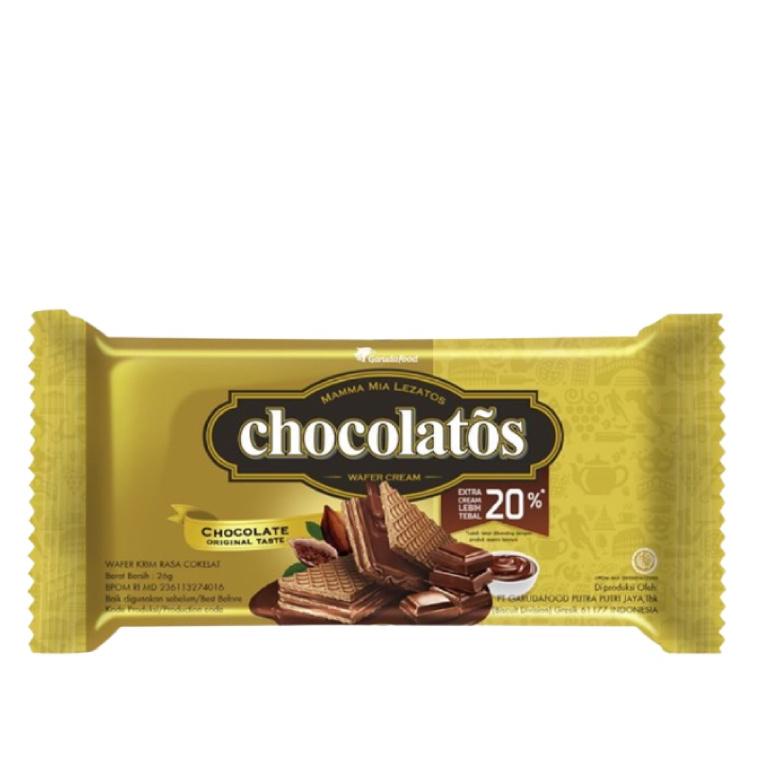 

㊋ Chocolatos Wafer Cream Original 10 x 19 gr ぱ