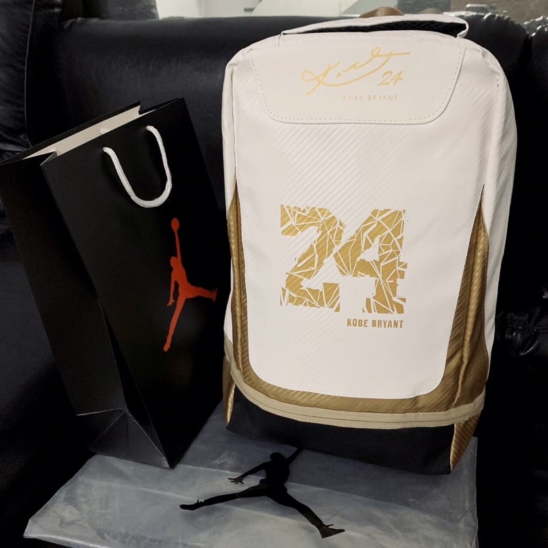TRIBUTE TO KOBE BRYANT 24 BACKPACK WHITE GOLD FULLTAG