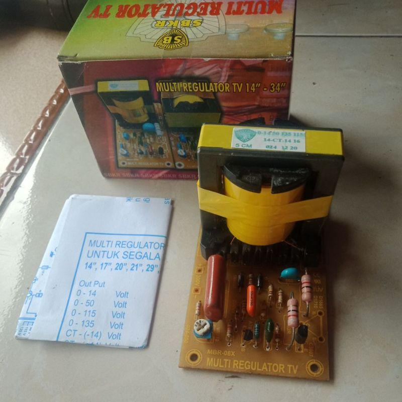 multiregulator multi regulator tv crt tabung 24 sd 34 inch powersuplay power suplay tanpa tr regulat