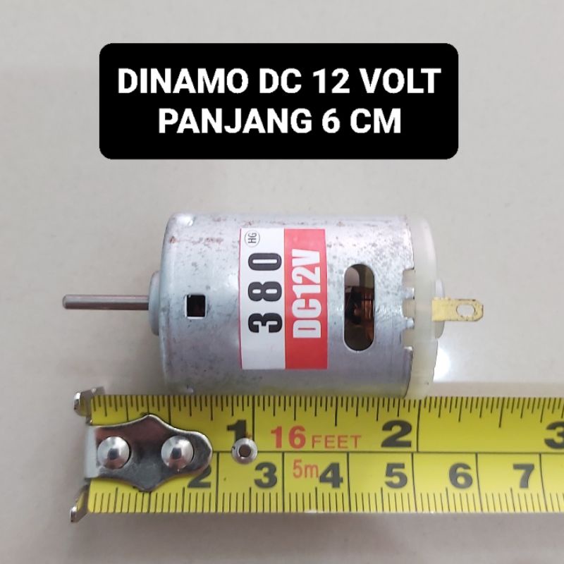 Dinamo DC 12 Volt 380 Ayunan Hair Dryer Mobil Mainan Pompa