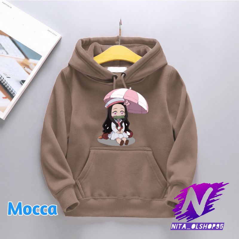 chibi nezuko hoodie sweater anak anime nezuko