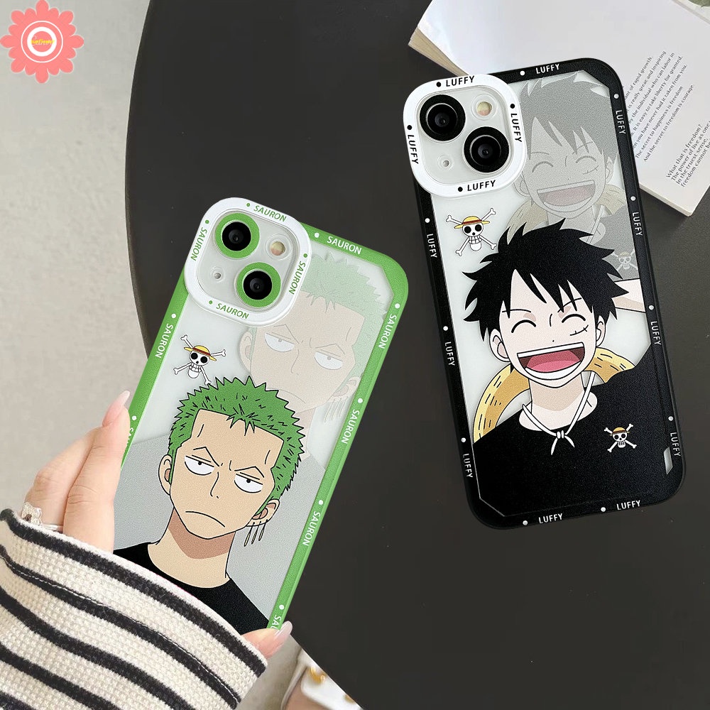 Case One Piece Oppo A17 A17 A16 A54 A57 A15 A12 A95 A55 A96 A77s A17k A94 A15S A12E A7 A9 A5S A76 A3S A16K A74 A5 A31 A1K Reno 7 5F 7Z 4F 6 Kartun Luffy Zoro Anime Lembut Sarung TPU