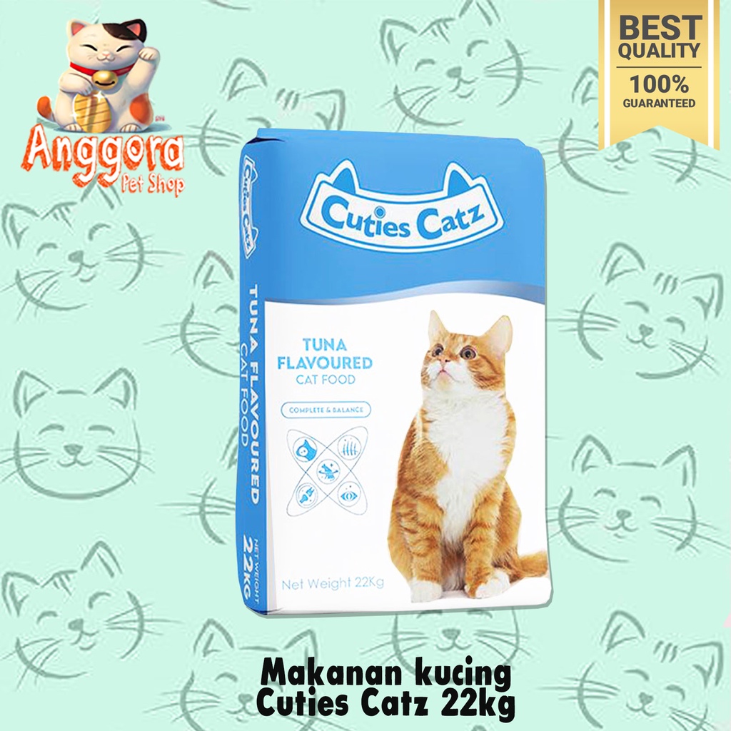 Makanan Kucing kering Premium Cuties Catz 22kg (Ekspedisi)