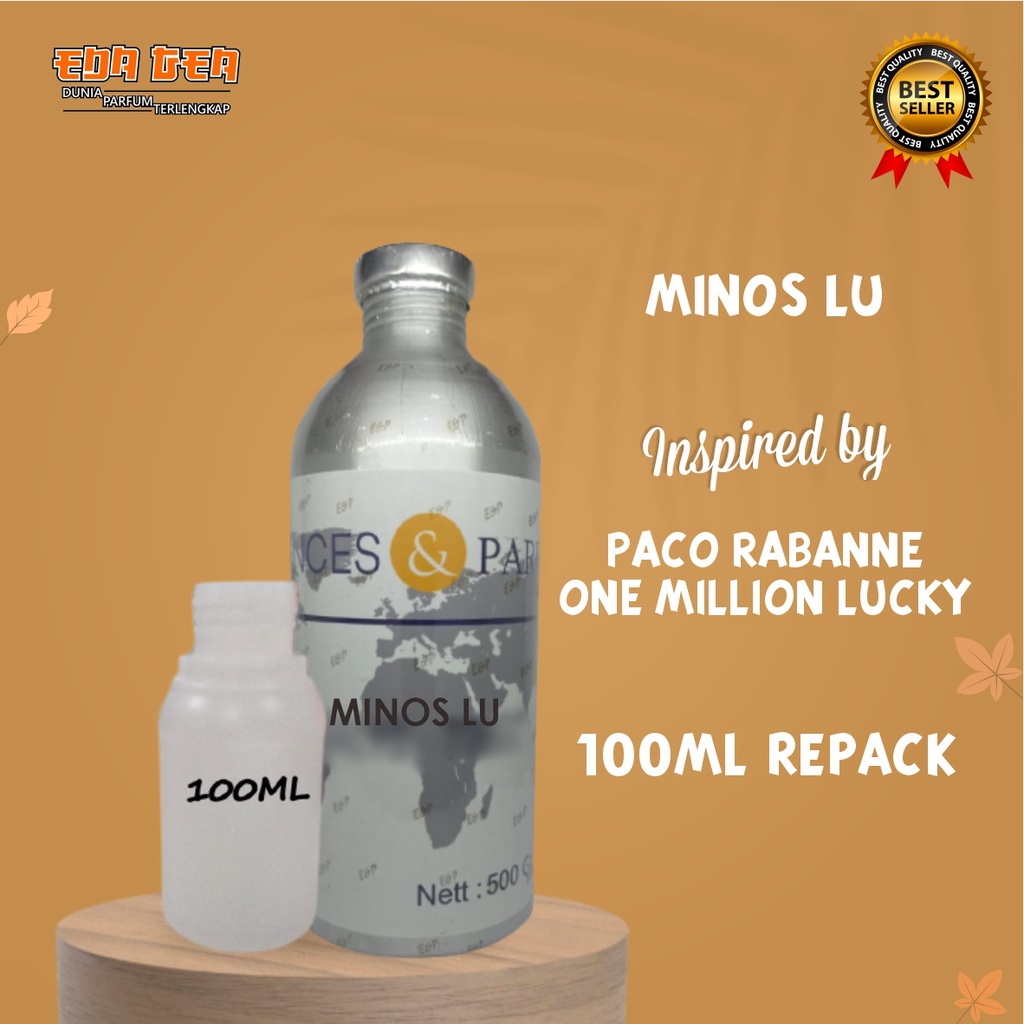 BIBIT PARFUM MURNI MINOS LU | ESSENCES | 100ML KEMASAN REPACK