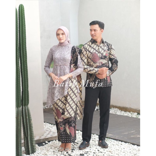 SET COUPLE KEBAYA ZARA SERIES MAUVE | KEBAYA MODERN KEBAYA LAMARAN TERBARU