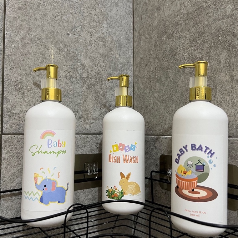 BOTOL SABUN CAIR BAYI REFILL ISI ULANG PREMIUM LUXURY BABY WASH 500 ML BABY SERIES