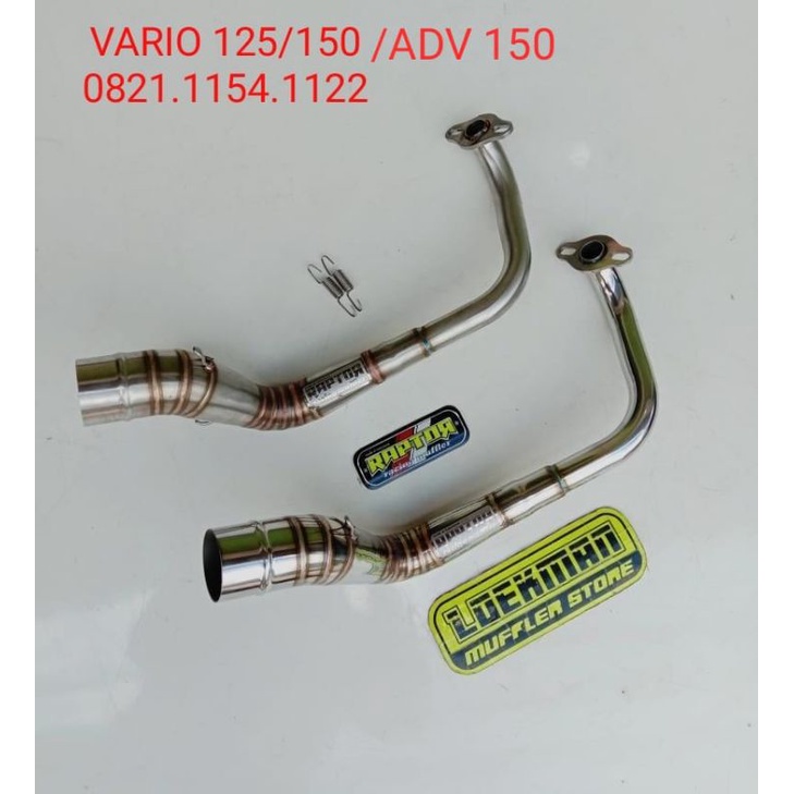 HEADER/LEHERAN/PIPA STAINLIS VARIO 125/150, PCX 150/ ADV INLET 50mm