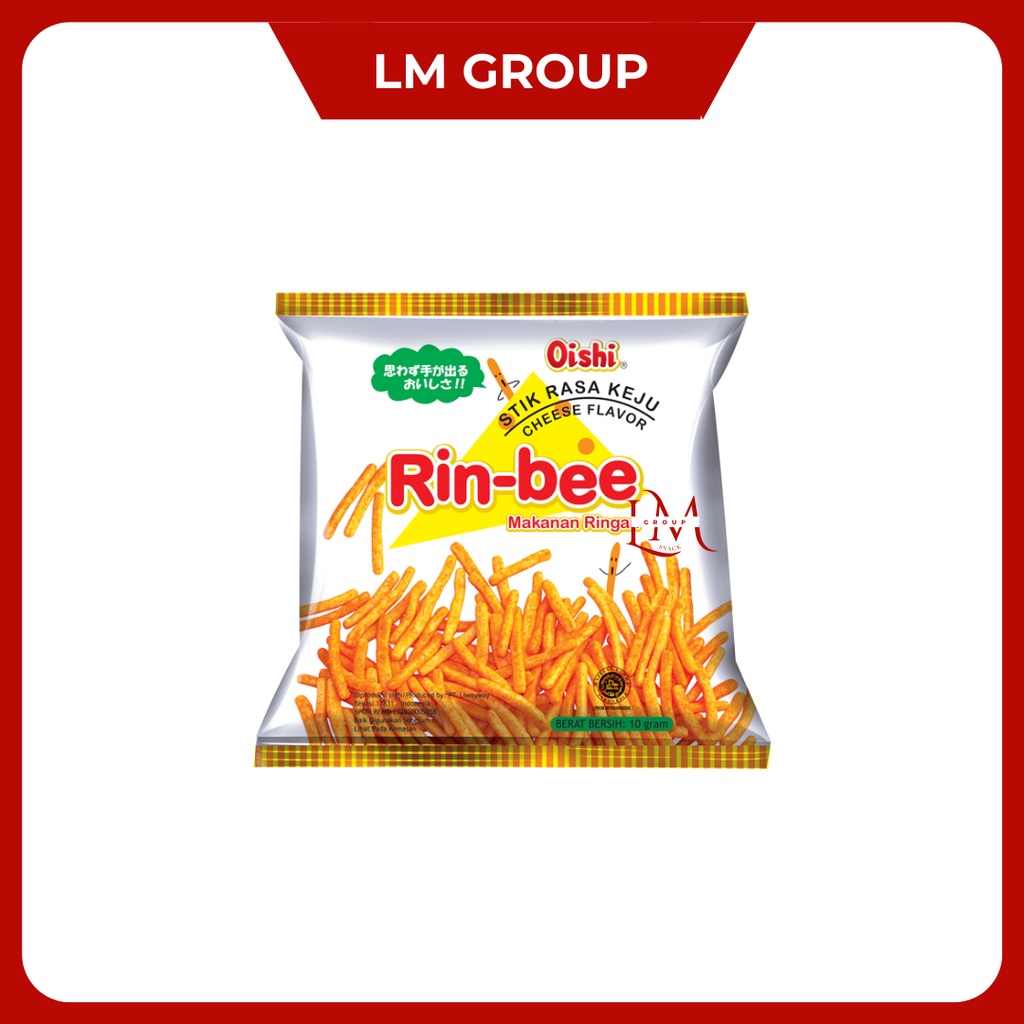 Rinbee Stik Rasa Keju Oishi 1 Pack Isi 20 pcs