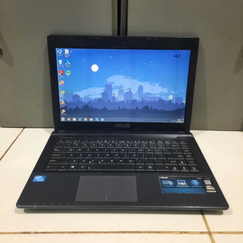 Laptop Asus X45A intel Celeron Layar 14inc Windows 10 Ram 4Gb/HDD 500Gb Full aplikasi siap pakai