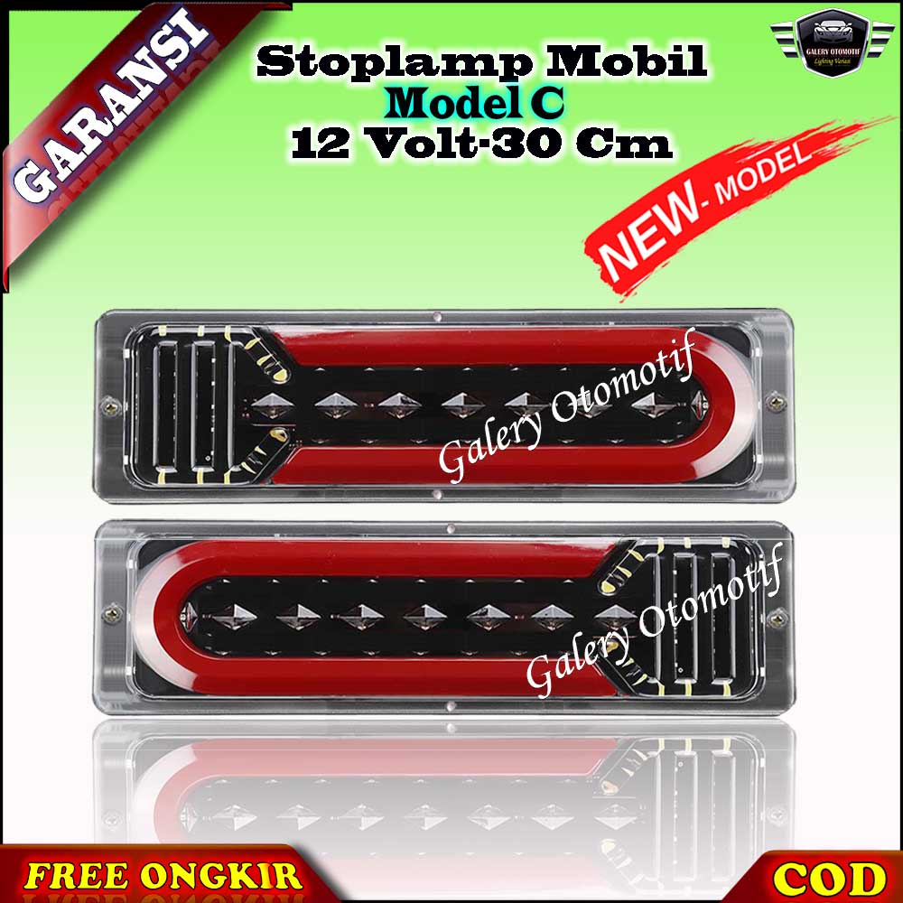 Lampu Stoplamp Stoplamp Variasi Rem Belakang Model C ST 1239 sign Sen Running Runing LED Mobil Pick 