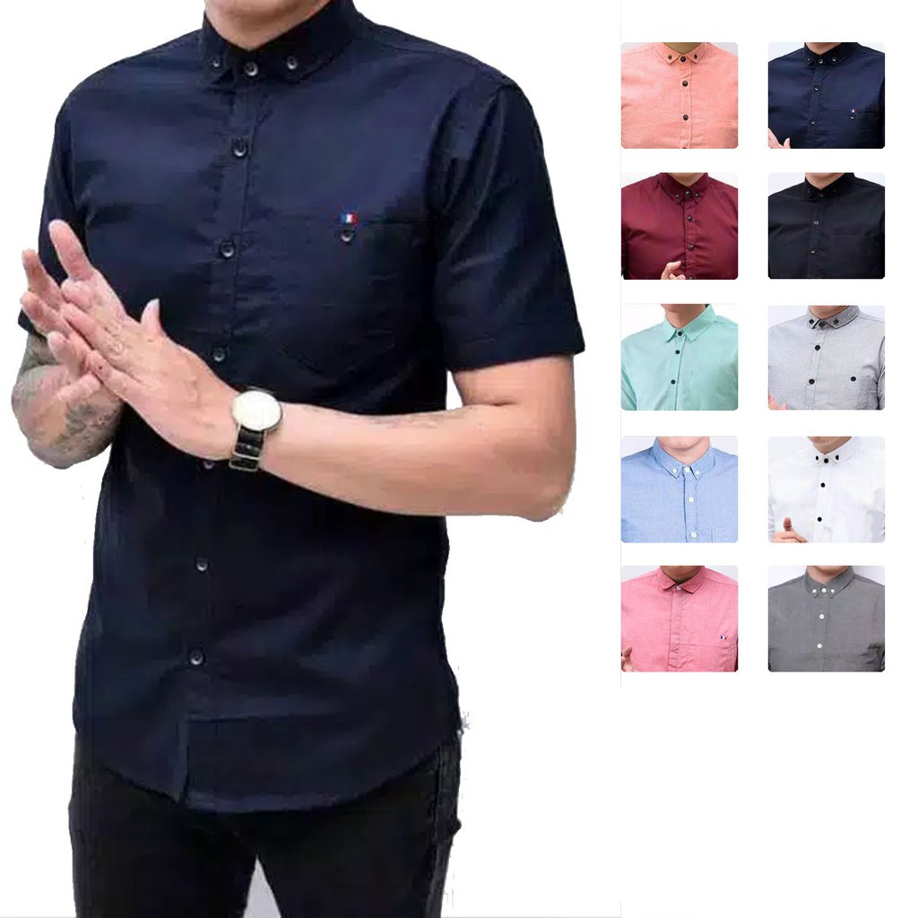 KEMEJA  LENGAN PENDEK PRIA DEWASA KWALITAS PREMIUM Kemeja laki laki