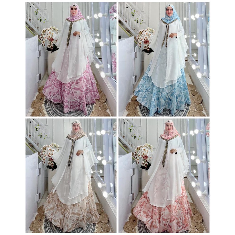 Tian Syari By Yodizein Syari Dress Islamnohi Print Premium Set
