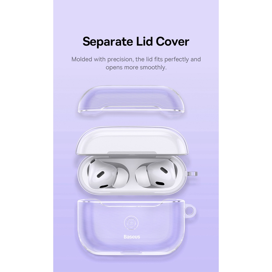 Baseus Casing Airpods Pro/Pro 2/Airpods 3 Case Ultra-thin Bening