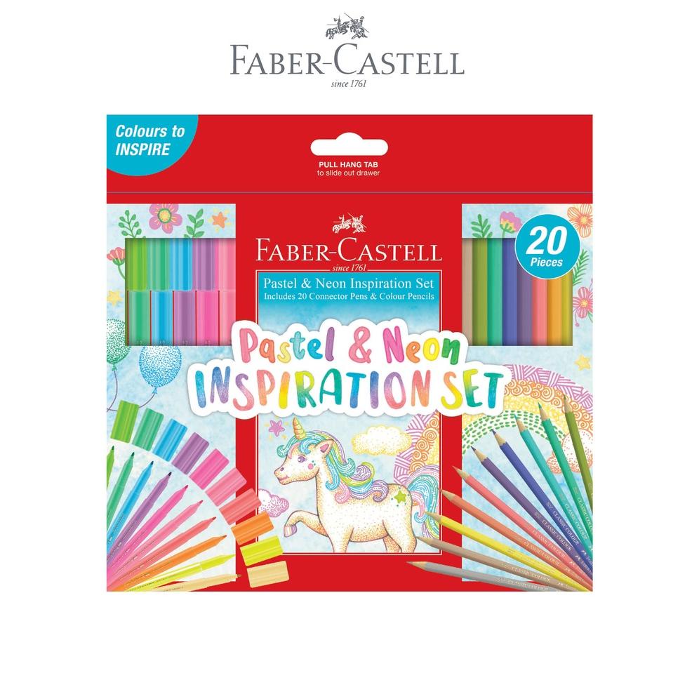 

FABER-CASTELL CONNECTOR PEN PENCIL NEON PASTEL SPECIAL INSPIRATION SET TERLARISS...,,,,,