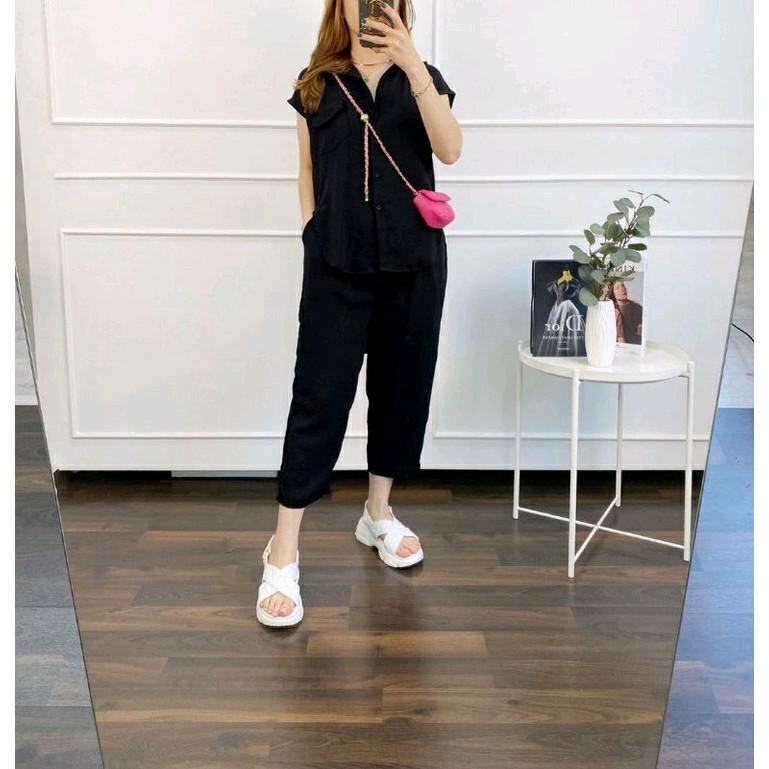 PIYAMA WANITA KERAH SAKU / PIYAMA WANITA / SETELAN WANITA